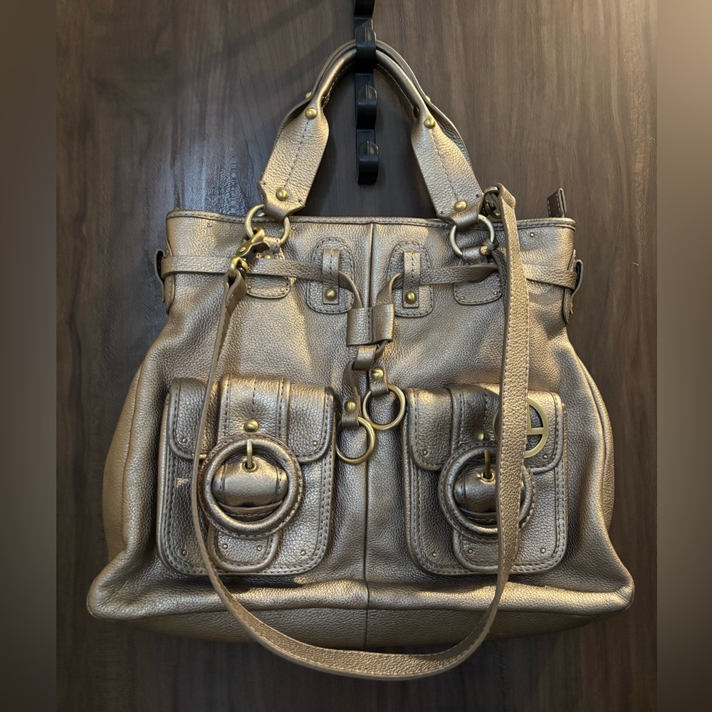 Elliott Lucca Estella purse. Gold / sliver tone
